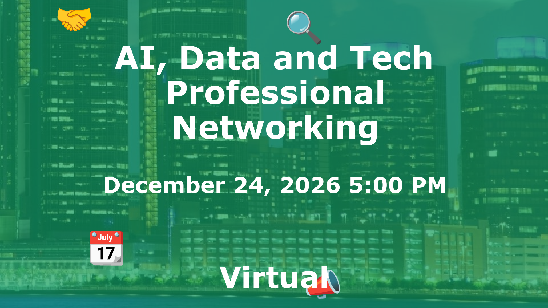 AI, Data and Tech Professional Networking event image